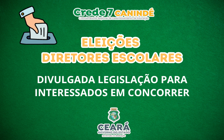 Eleição diretores escolares: divulgada legislação para interessados em concorrer.
