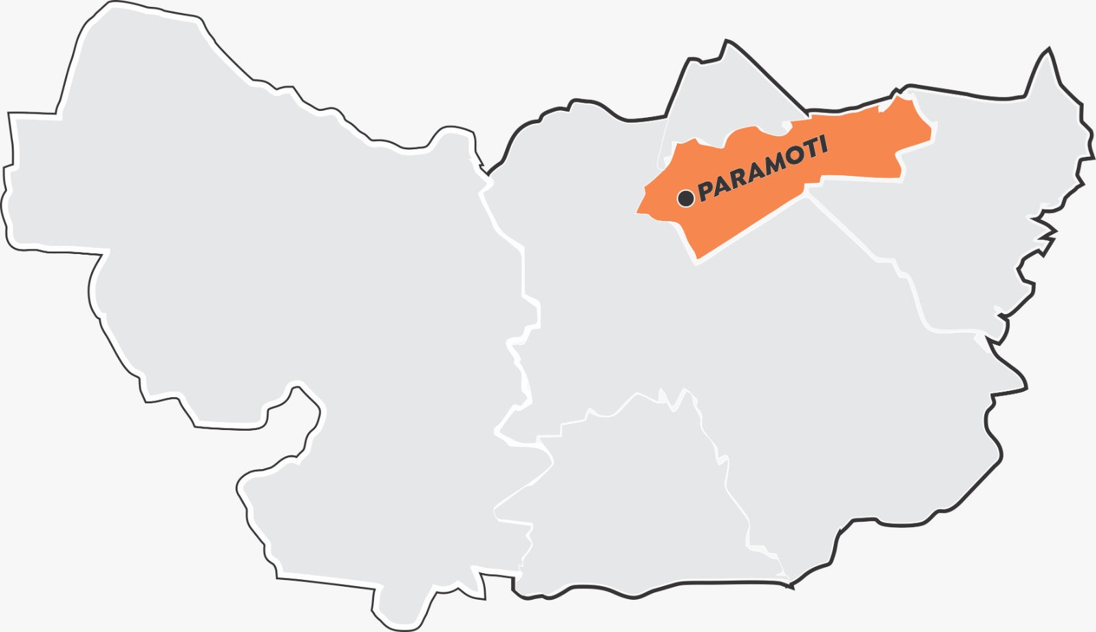 Mapa do município de Canindé-CE